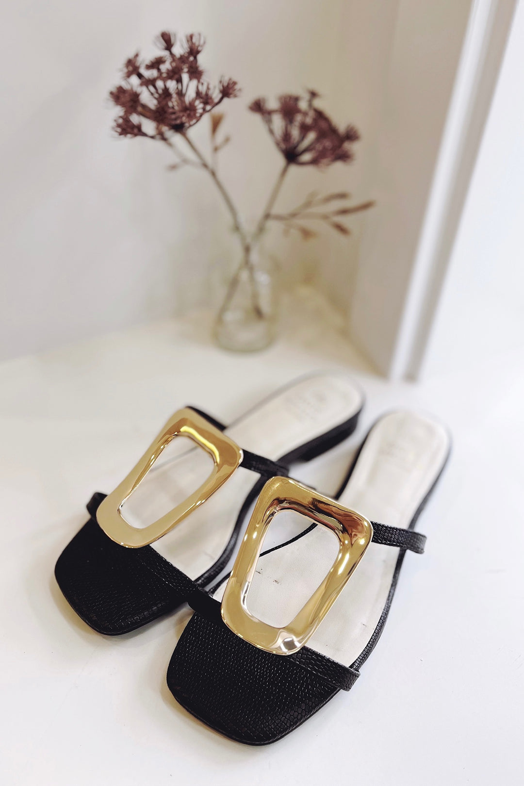 The Amiyah Statement Buckle Sandals