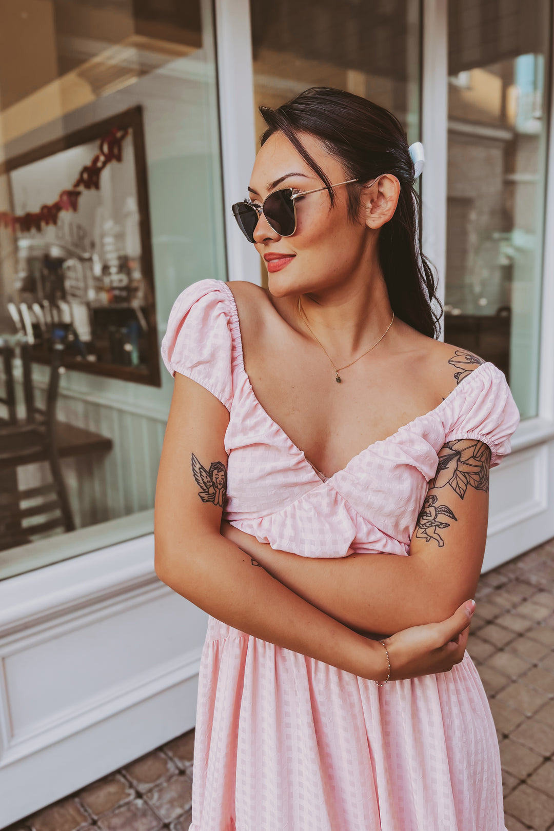 The Hello Darlin' Pink Tiered Maxi Dress