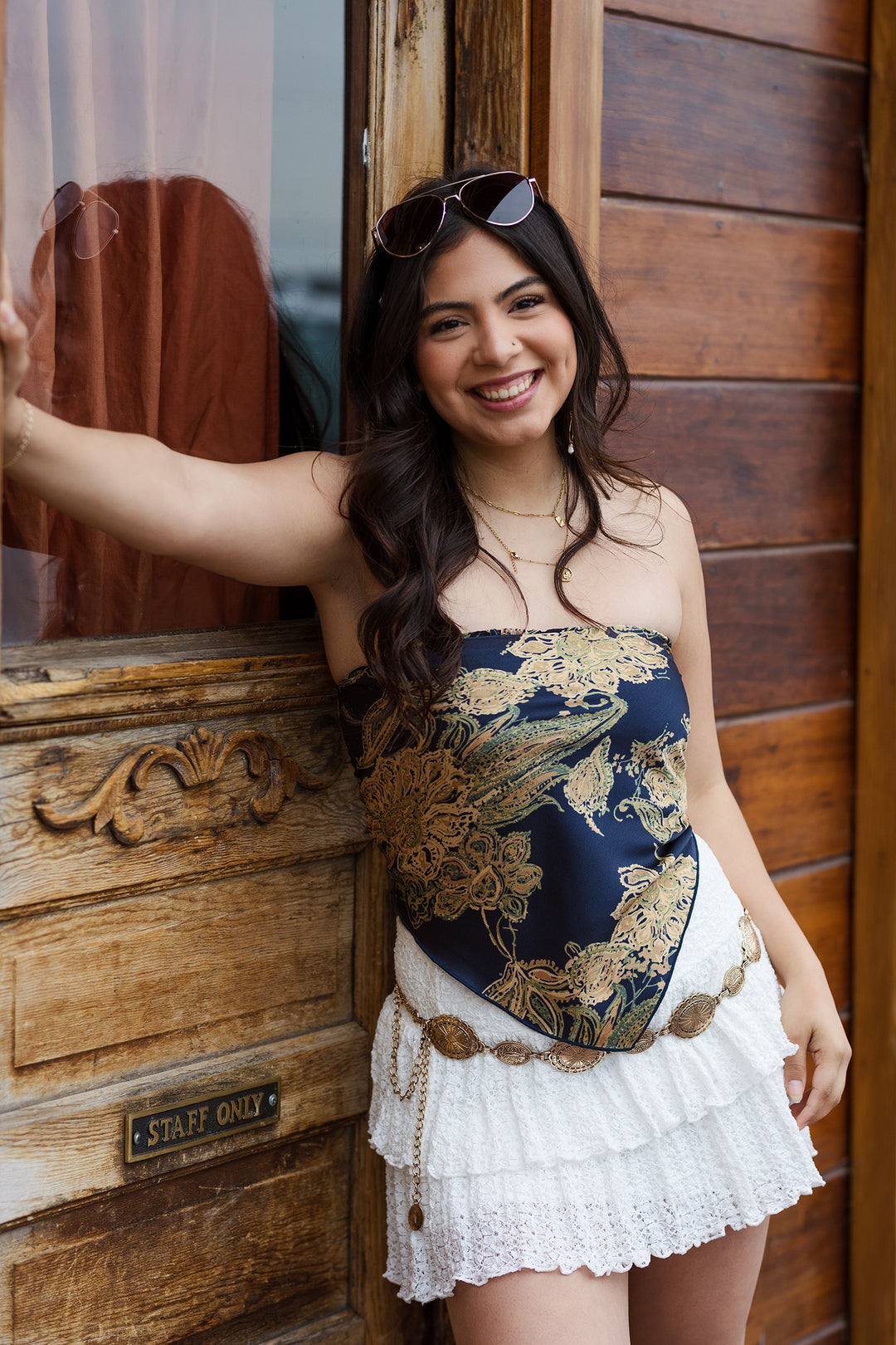 The Moonlight Paisley Bandana Tube Top