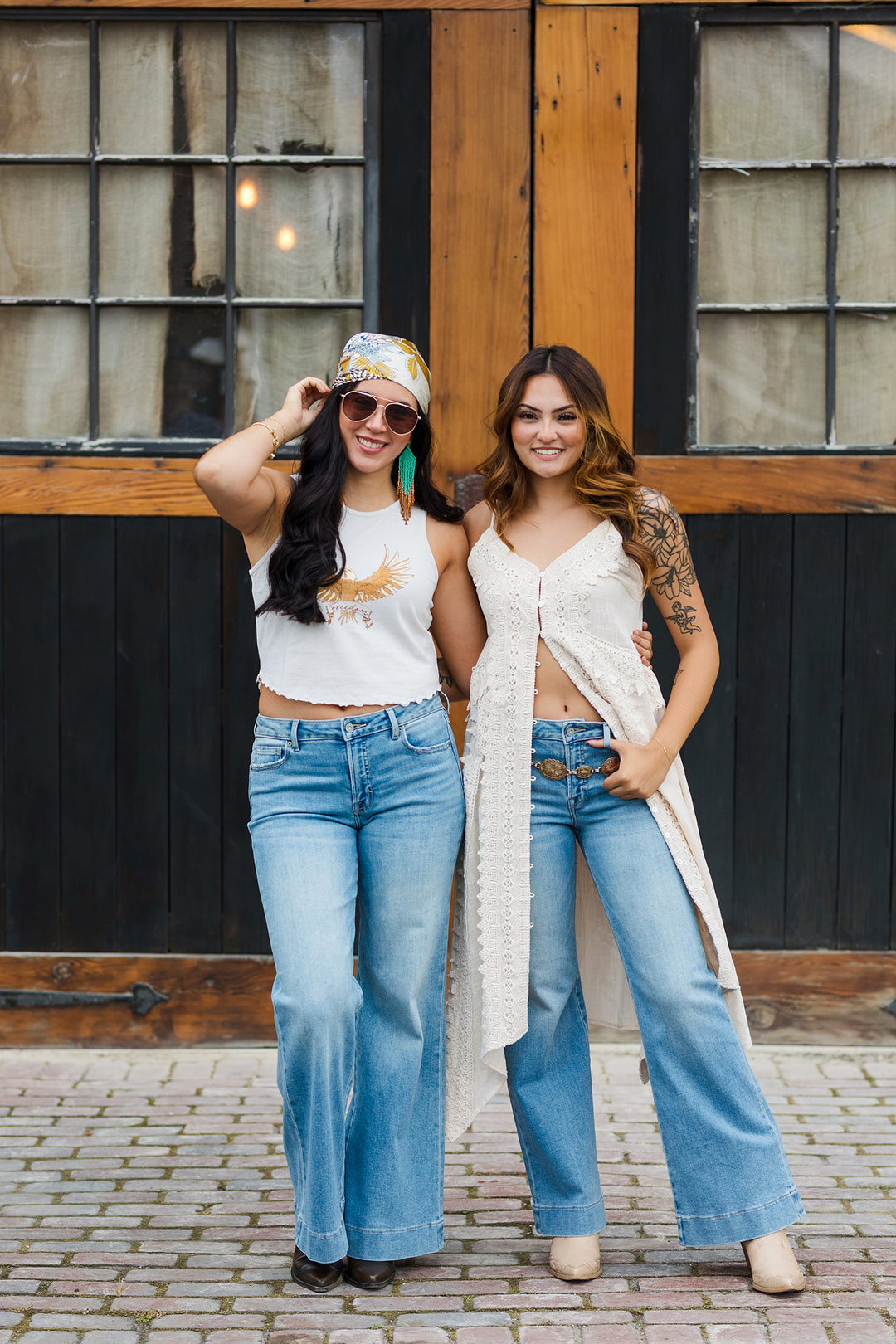 The Walking on Air Gauze and Crochet Maxi Top