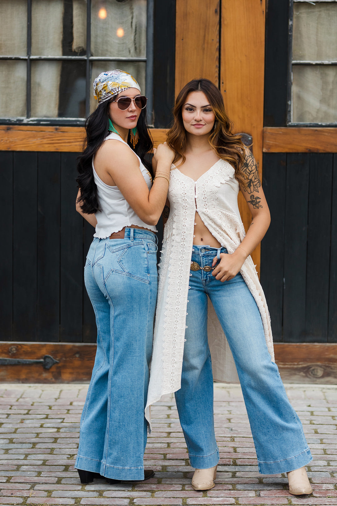 The Walking on Air Gauze and Crochet Maxi Top