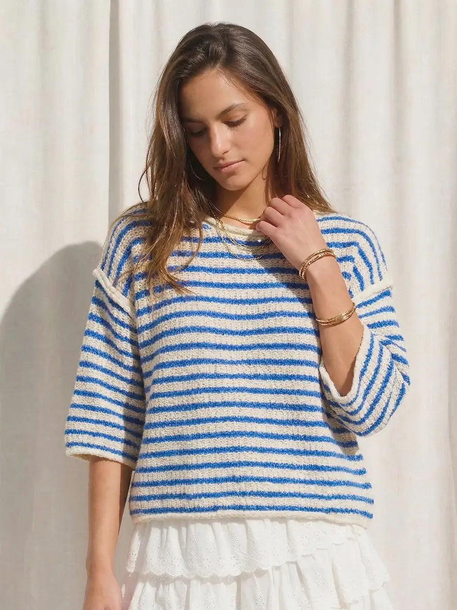The Girls Trip Striped Summer Sweater