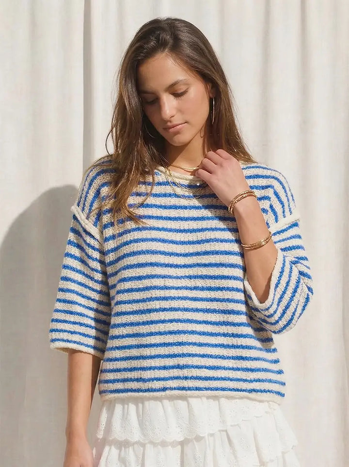 The Girls Trip Striped Summer Sweater