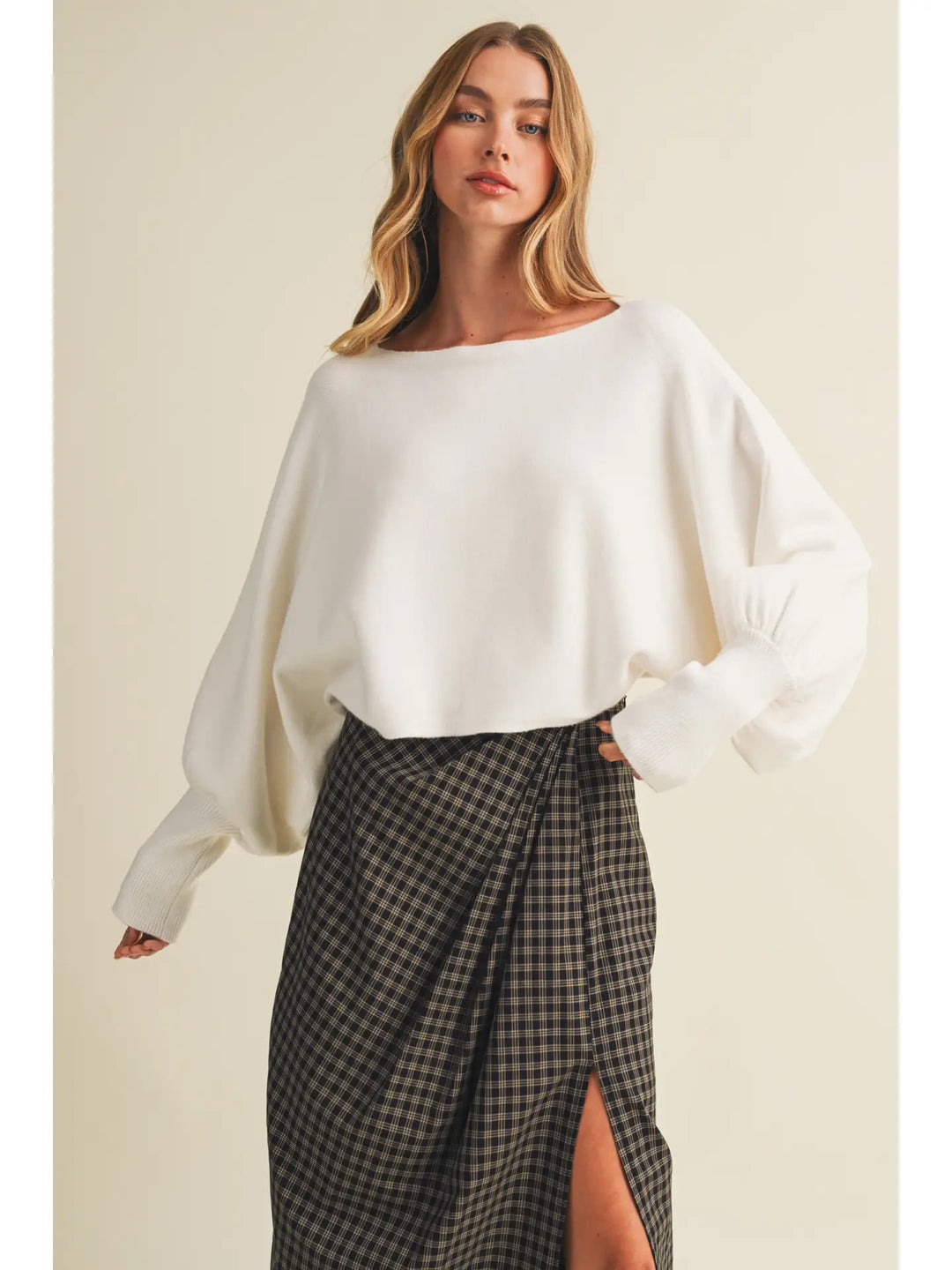 The Shoreline Knit Dolman Sleeve Pullover