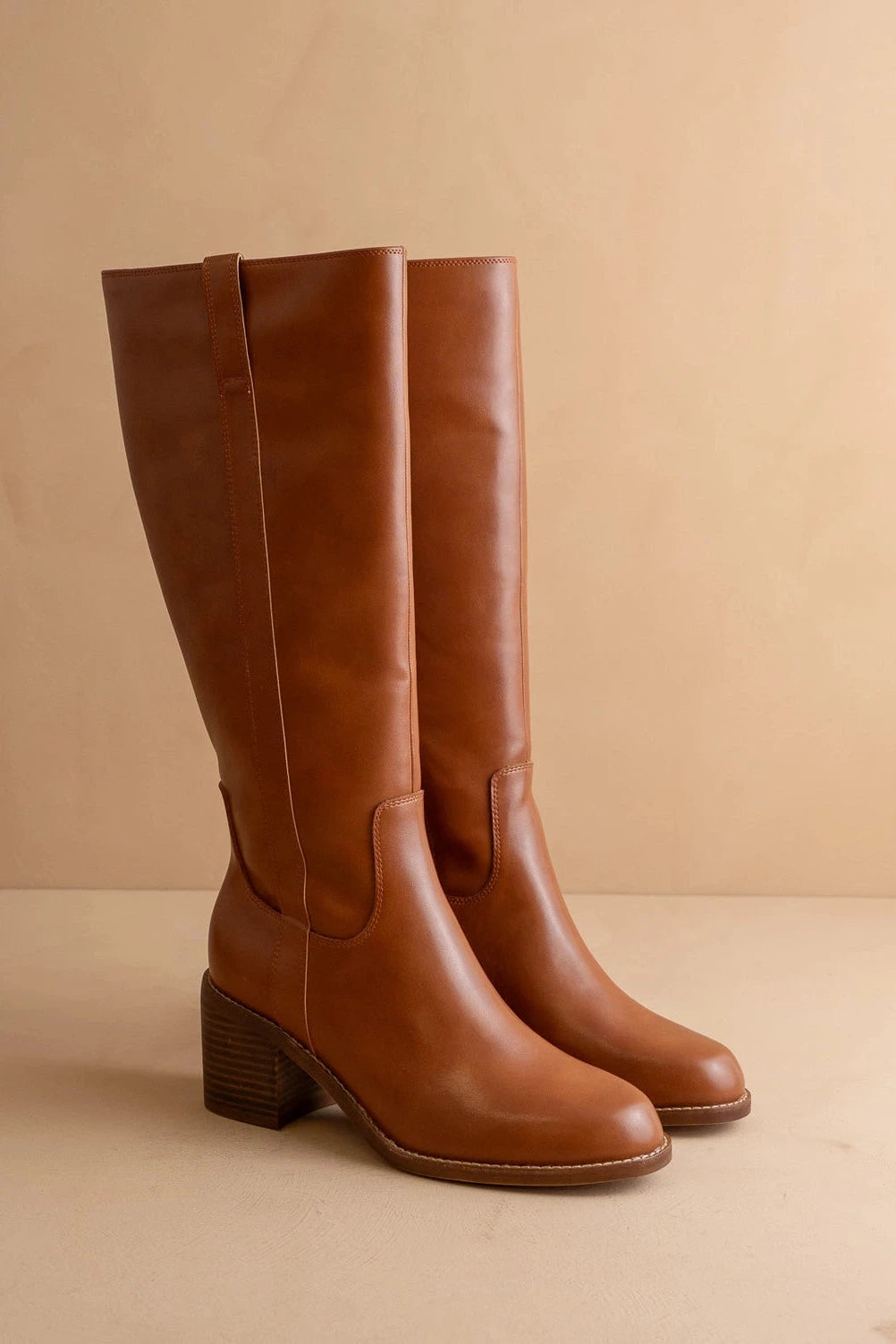 The Harriet | Brown Tall Riding Boots