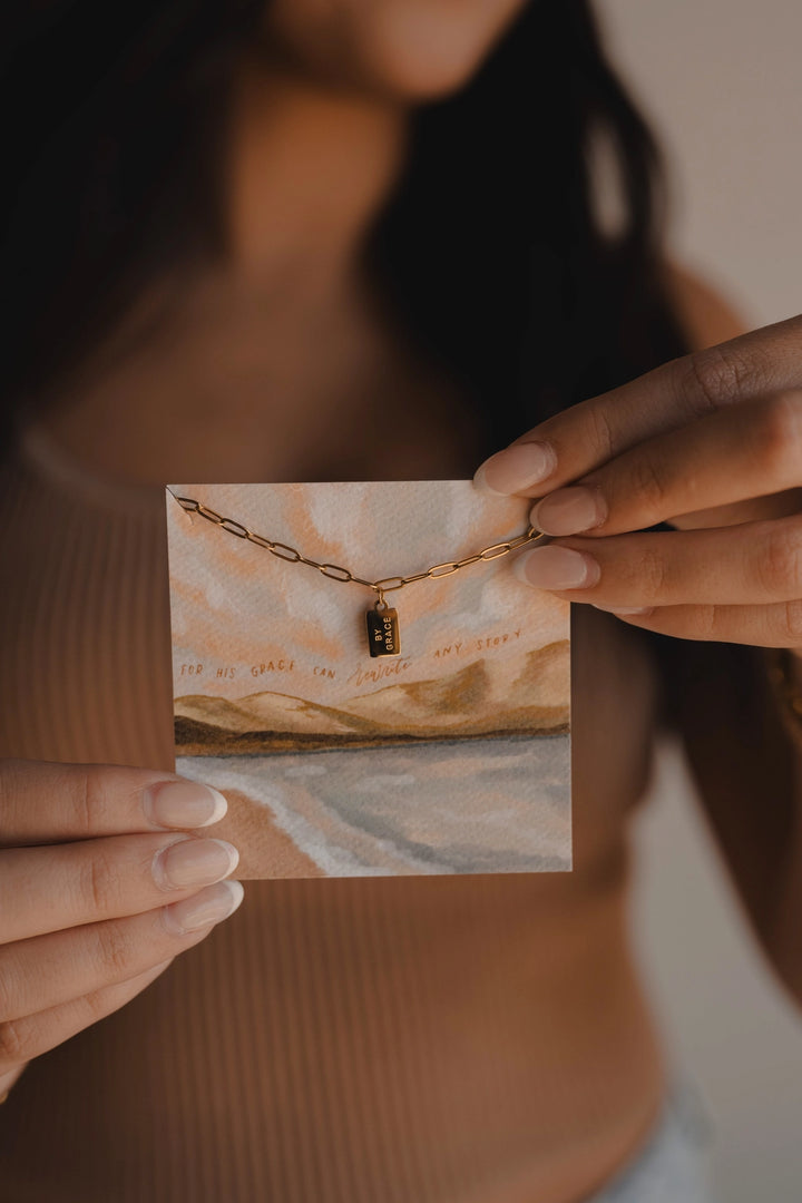 The By Grace Mini Tag Necklace