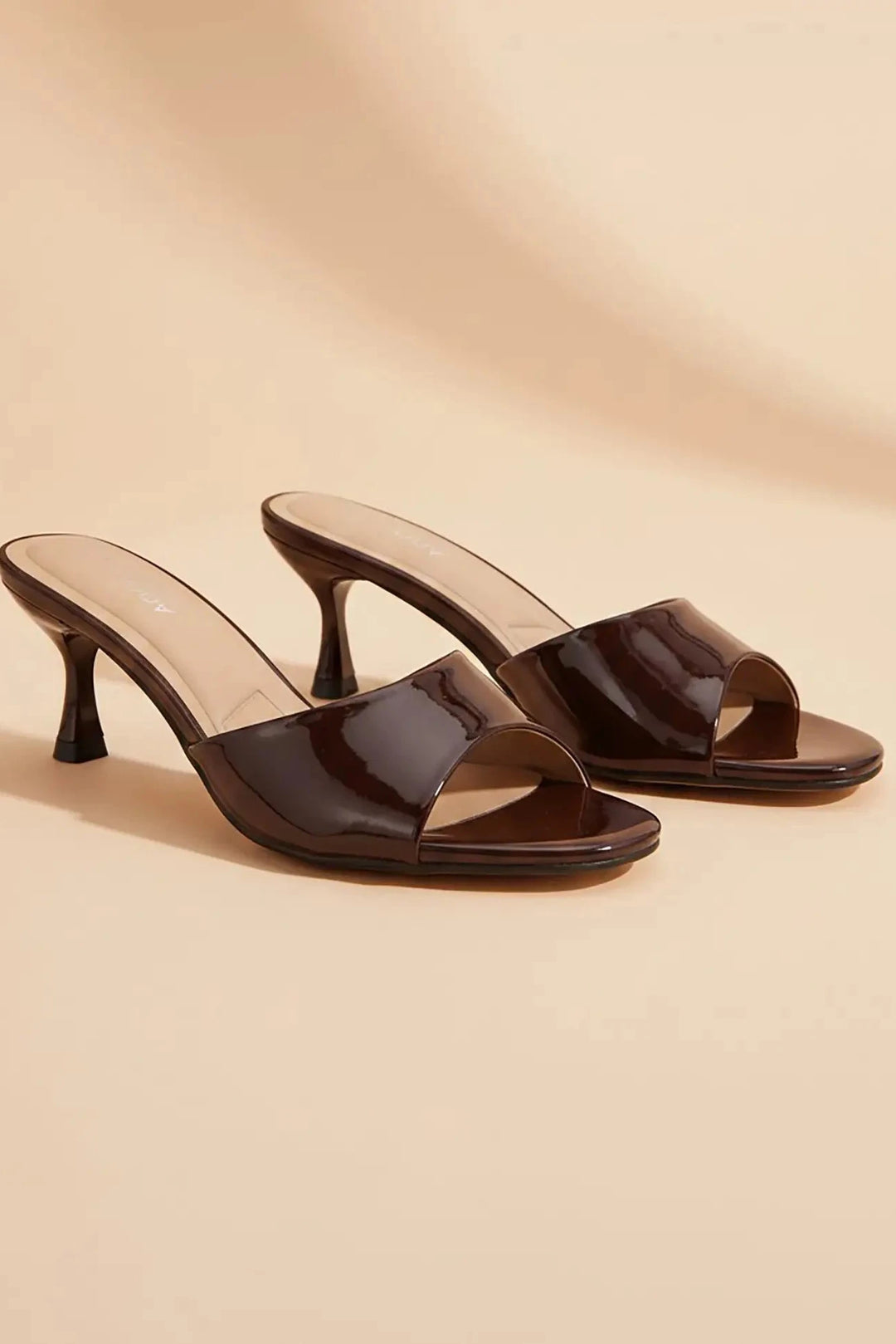 The Angie Kitten Heel Mule