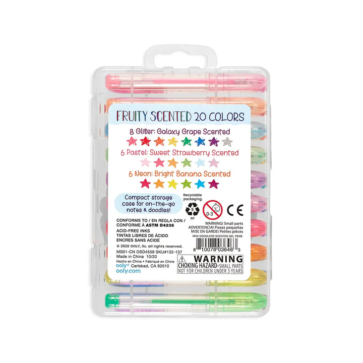 The Girls Mini Doodlers Fruity Scented Gel Pens by OOLY