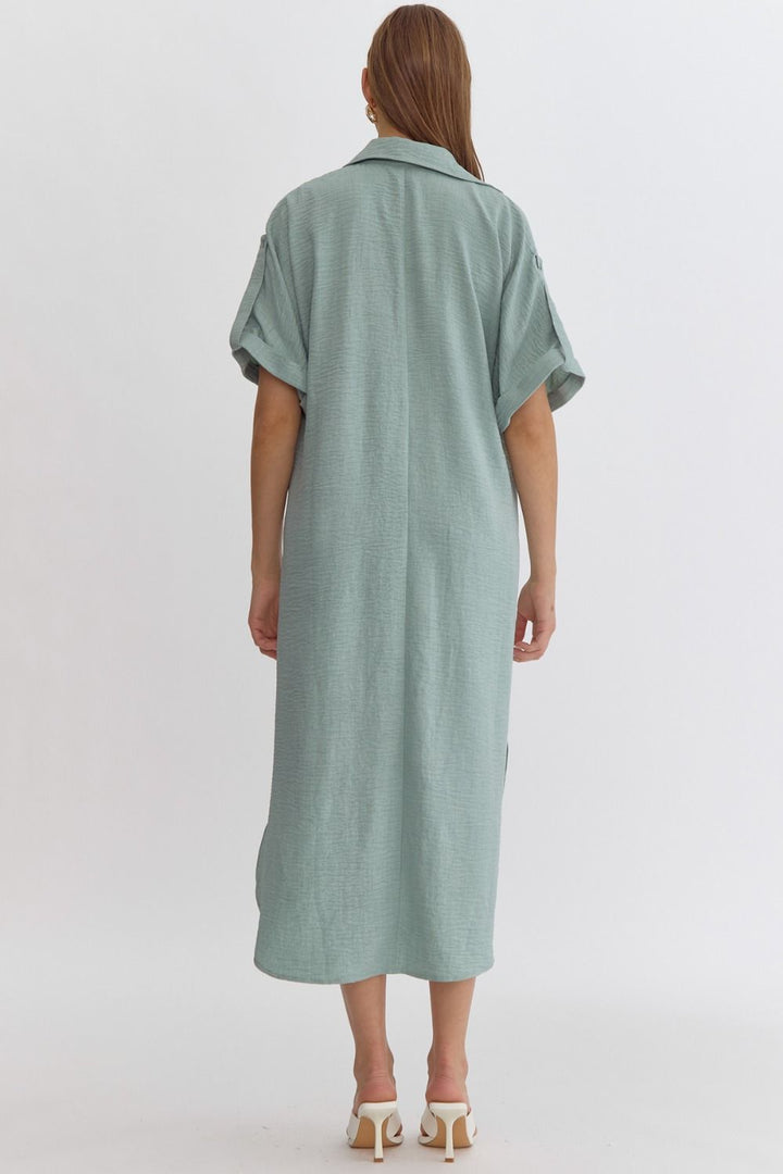 The Day By The Pool Seafoam Dress