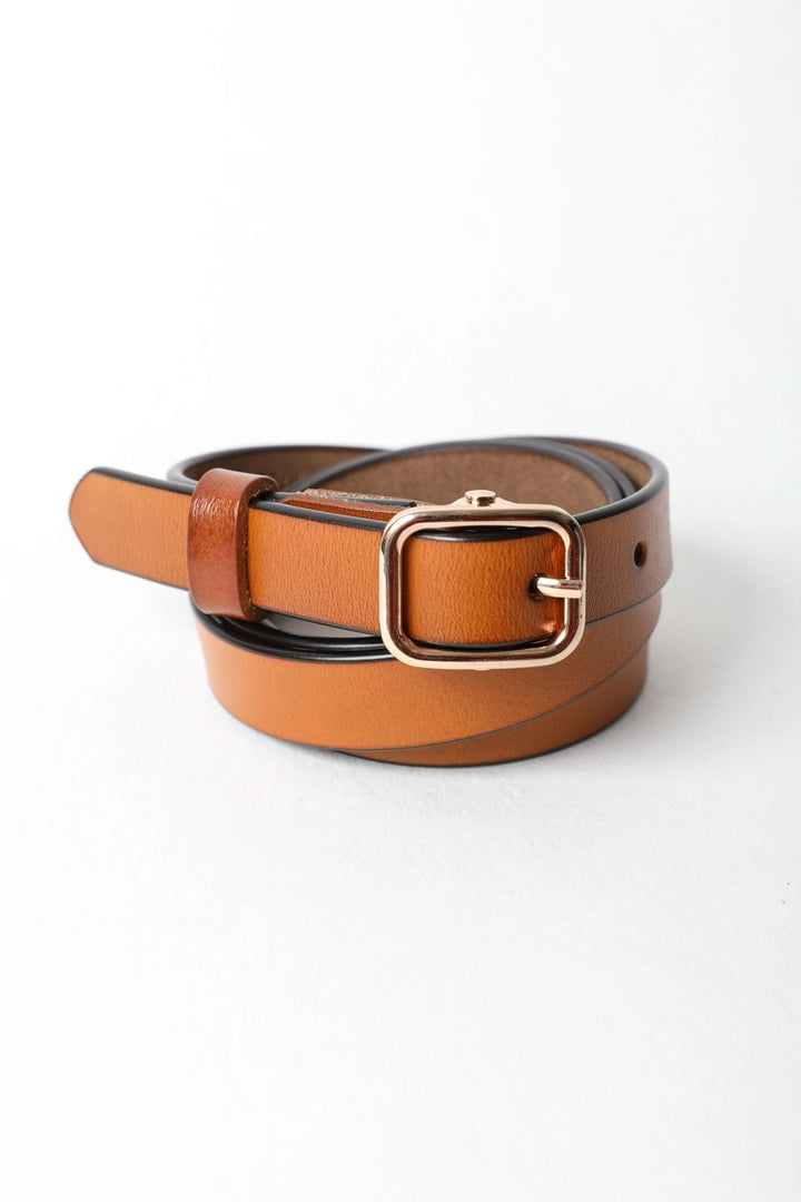 The Versatile Skinny Leather Belt