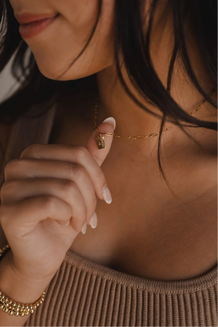 The By Grace Mini Tag Necklace