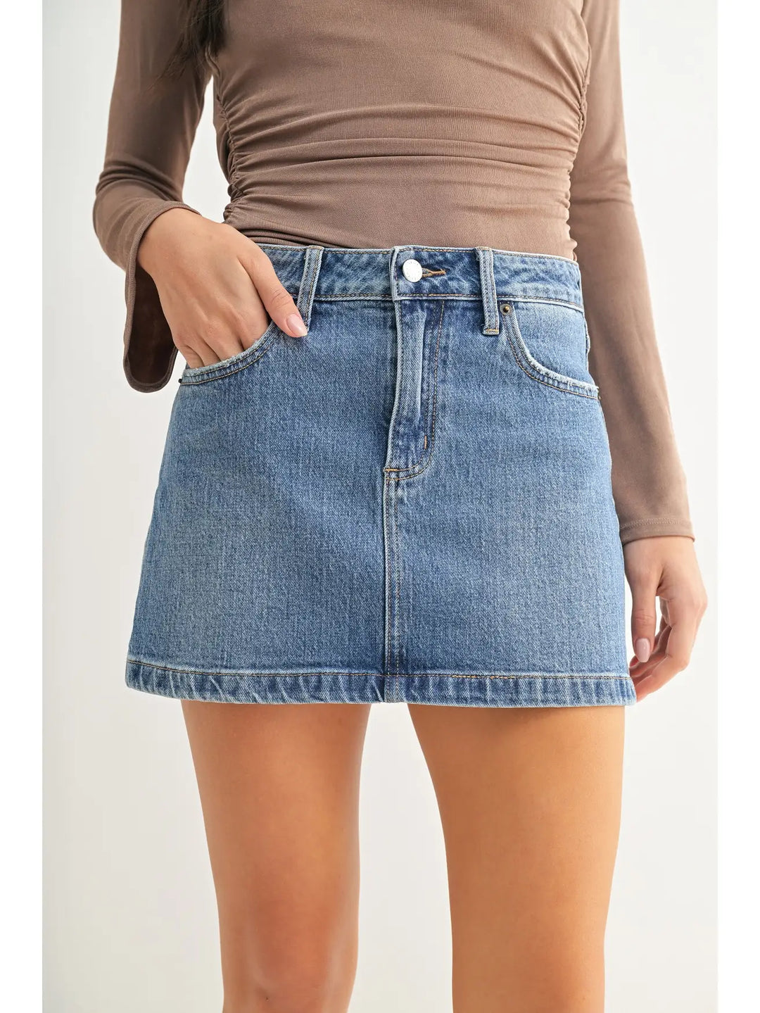 The Timeless Favorite Denim Mini Skirt