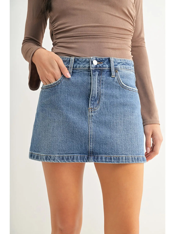 The Timeless Favorite Denim Mini Skirt
