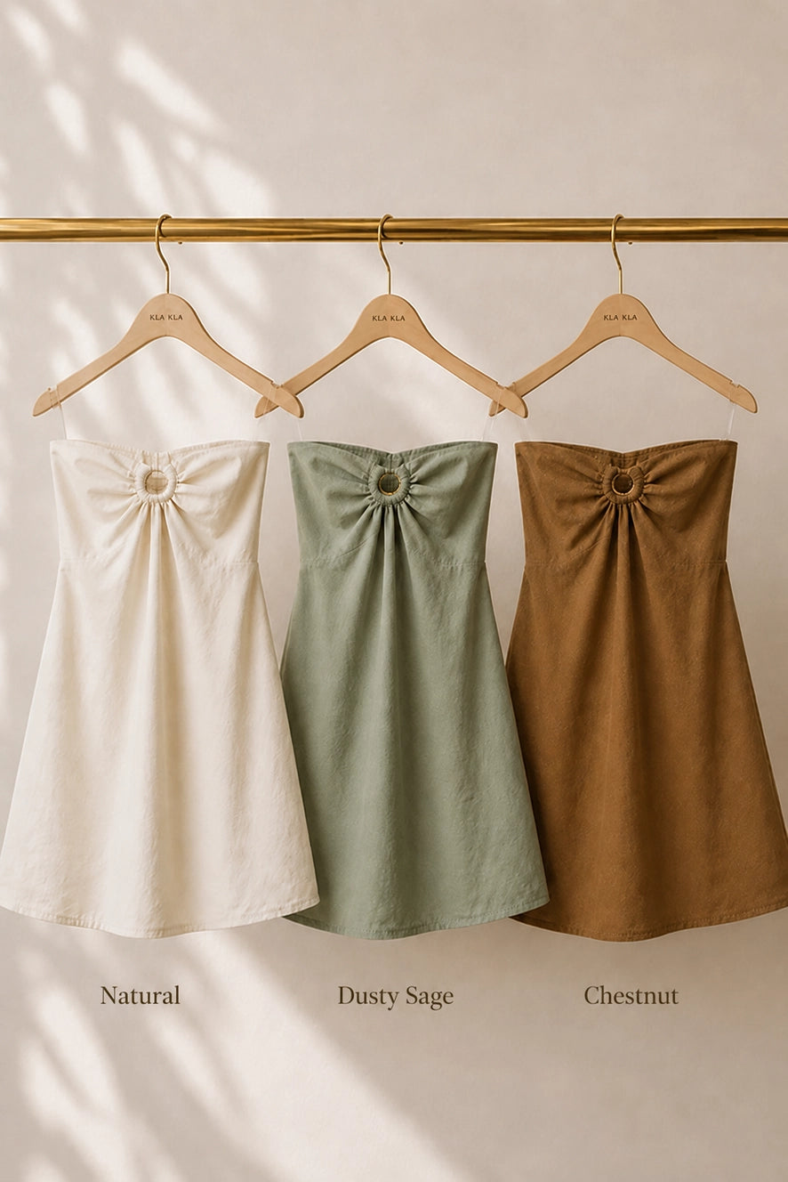 The Sage And Sand Mini Dress