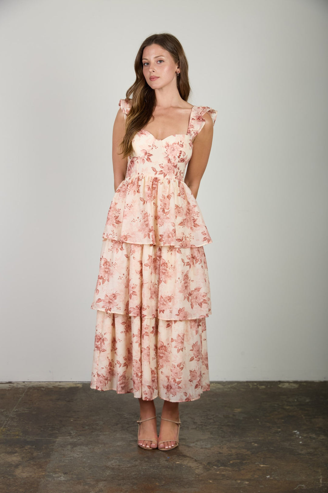 The Florence Rose Midi Dress