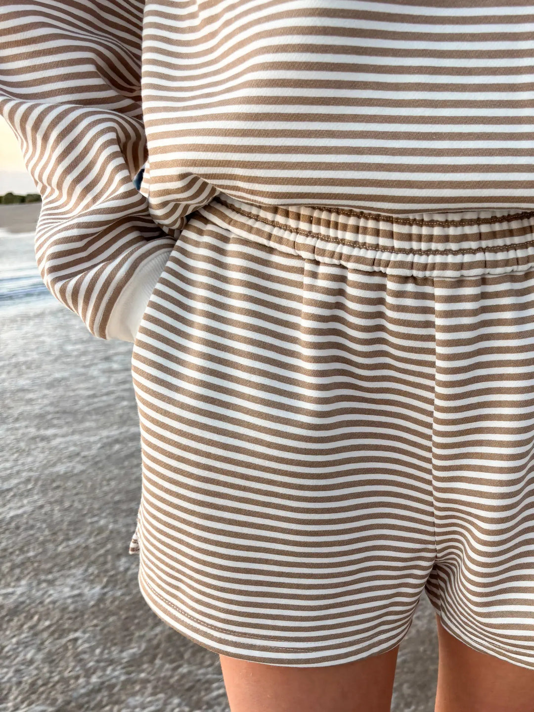 The Fireside Cozy Striped Shorts
