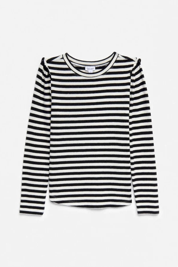 The C'est La Vie Black & Stripe Long Sleeve Shirt