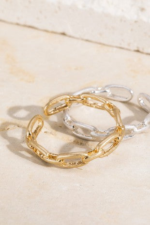 The Gold Chain Link Ring