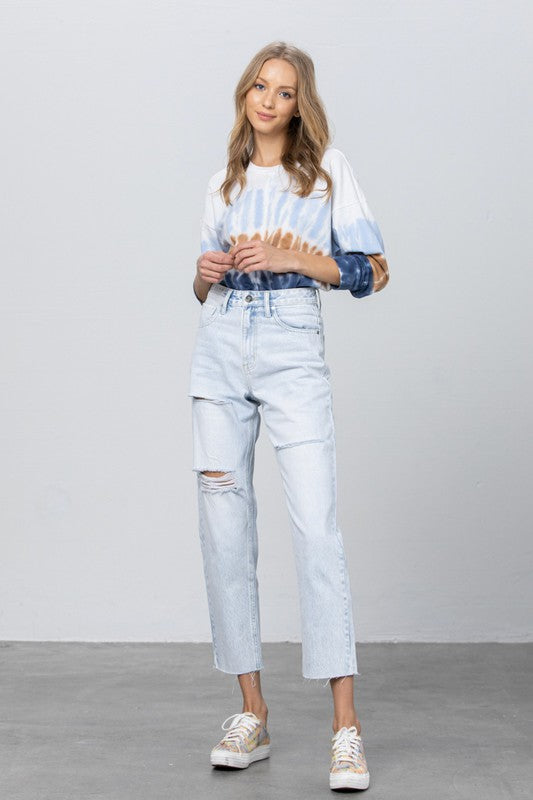 The Freya Hi-Rise Straight Jeans