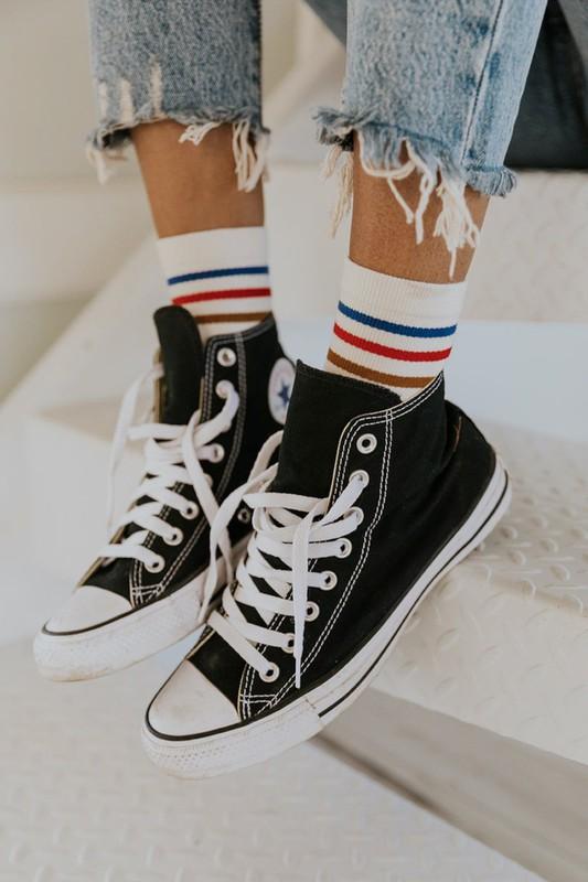 Retro Striped Socks