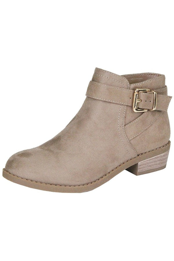 The Kiley Taupe Ankle Booties