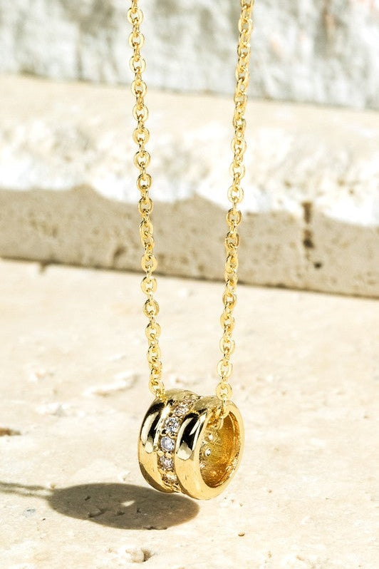 The Brass Ring Pendant Necklace