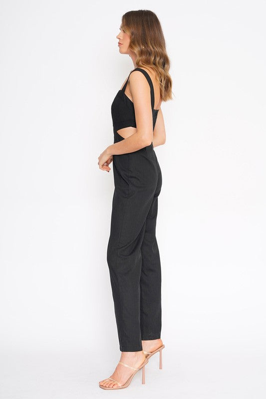 The NYC Black Cutout Jumpsuit