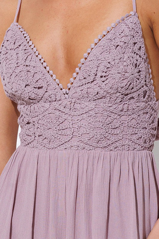 The Chattanooga Lace Detail Romper