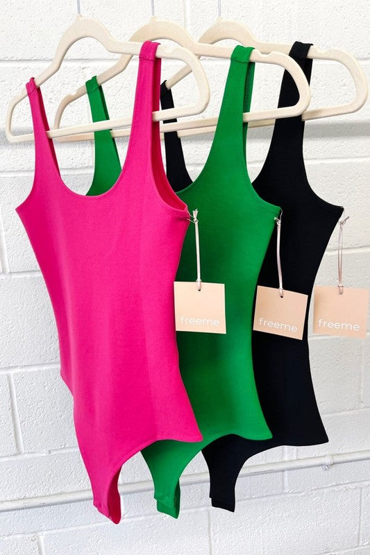Kelly Green Square Neck Tank Bodysuit – The Sister's Boutique