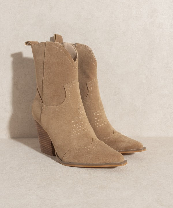 The Ariella Tan Western Boot