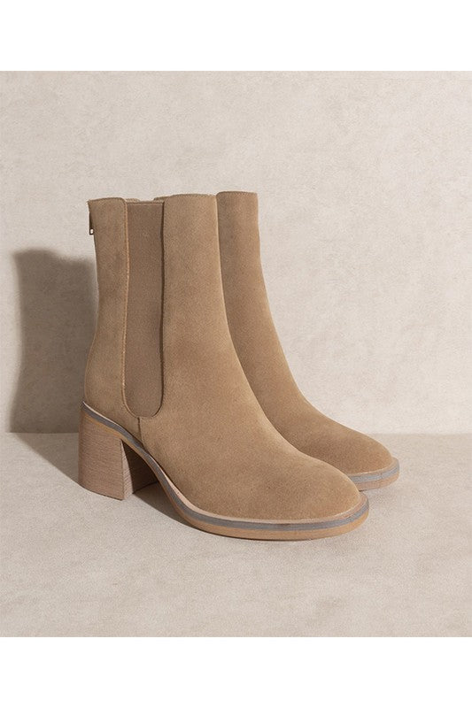 The Olivia Khaki Chelsea Boots