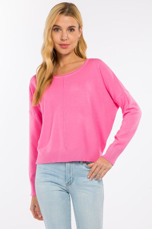 The Wear Me Out Soft Seam Cropped Sweater