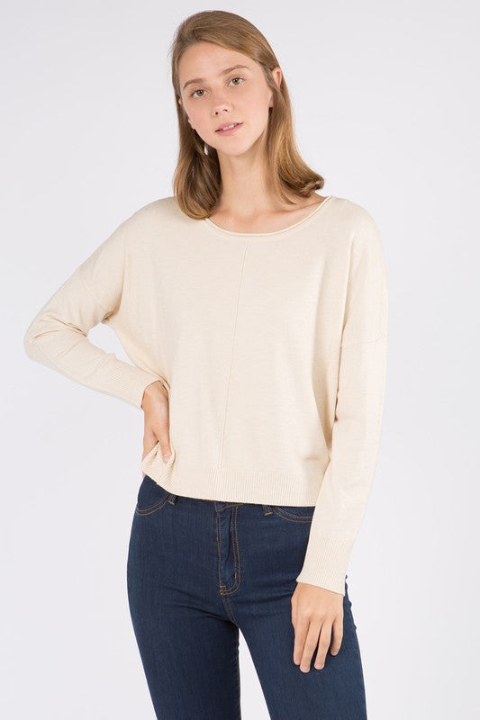 The Wear Me Out Soft Seam Cropped Sweater