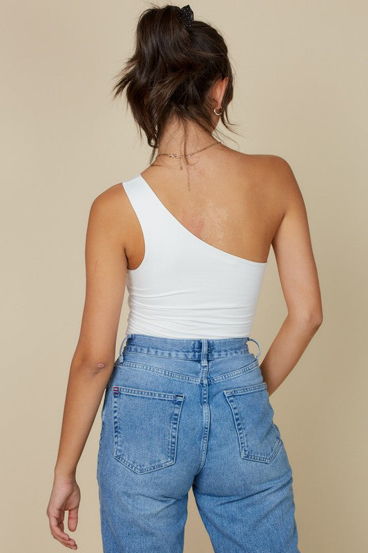 The Remember Me One Shoulder Reversible Bodysuit