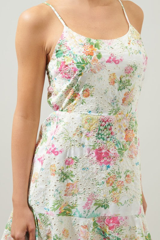 The Sommerset Floral Eyelet Mini Dress