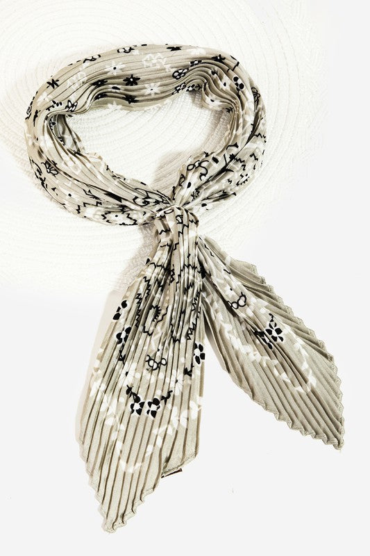 The Pleated Paisley Pattern Scarf