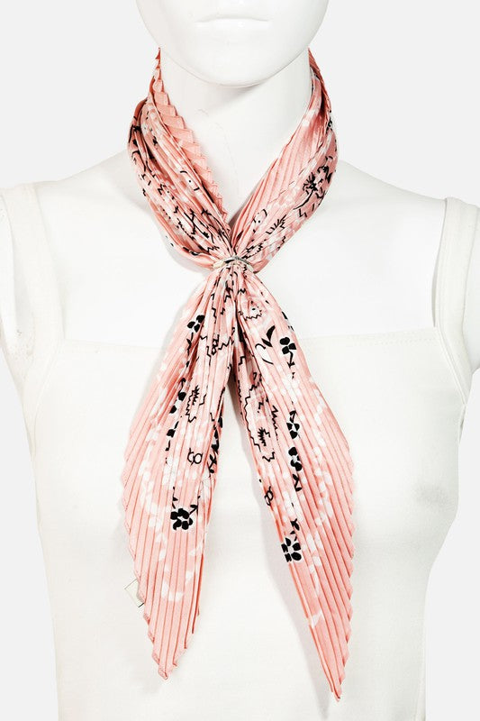 The Pleated Paisley Pattern Scarf