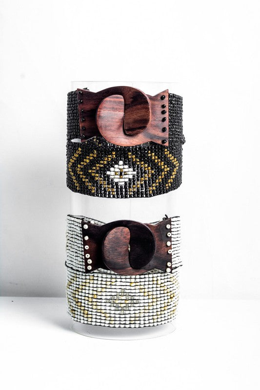 The Taos Tribal Beaded Stretch Belt