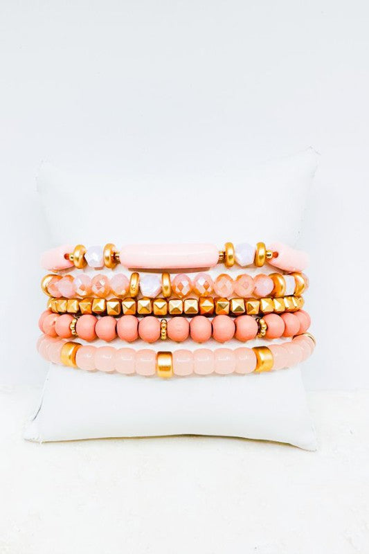 The Glass Bead Stackable Bracelets