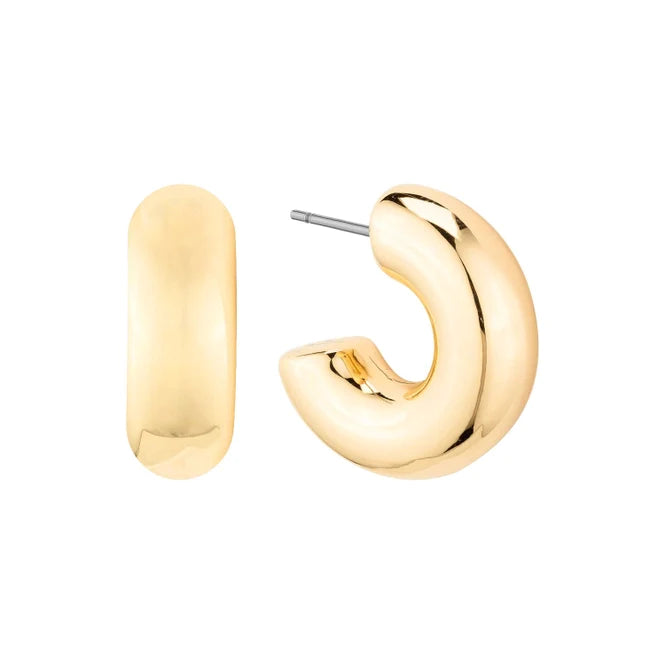 The Emmett Gold Chunky Hoop Earrings