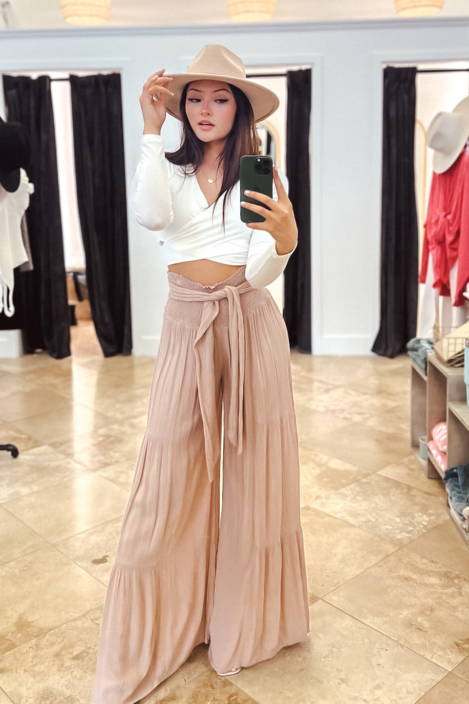 The BIanca Twisted Long Sleeve Double Layered Crop Top