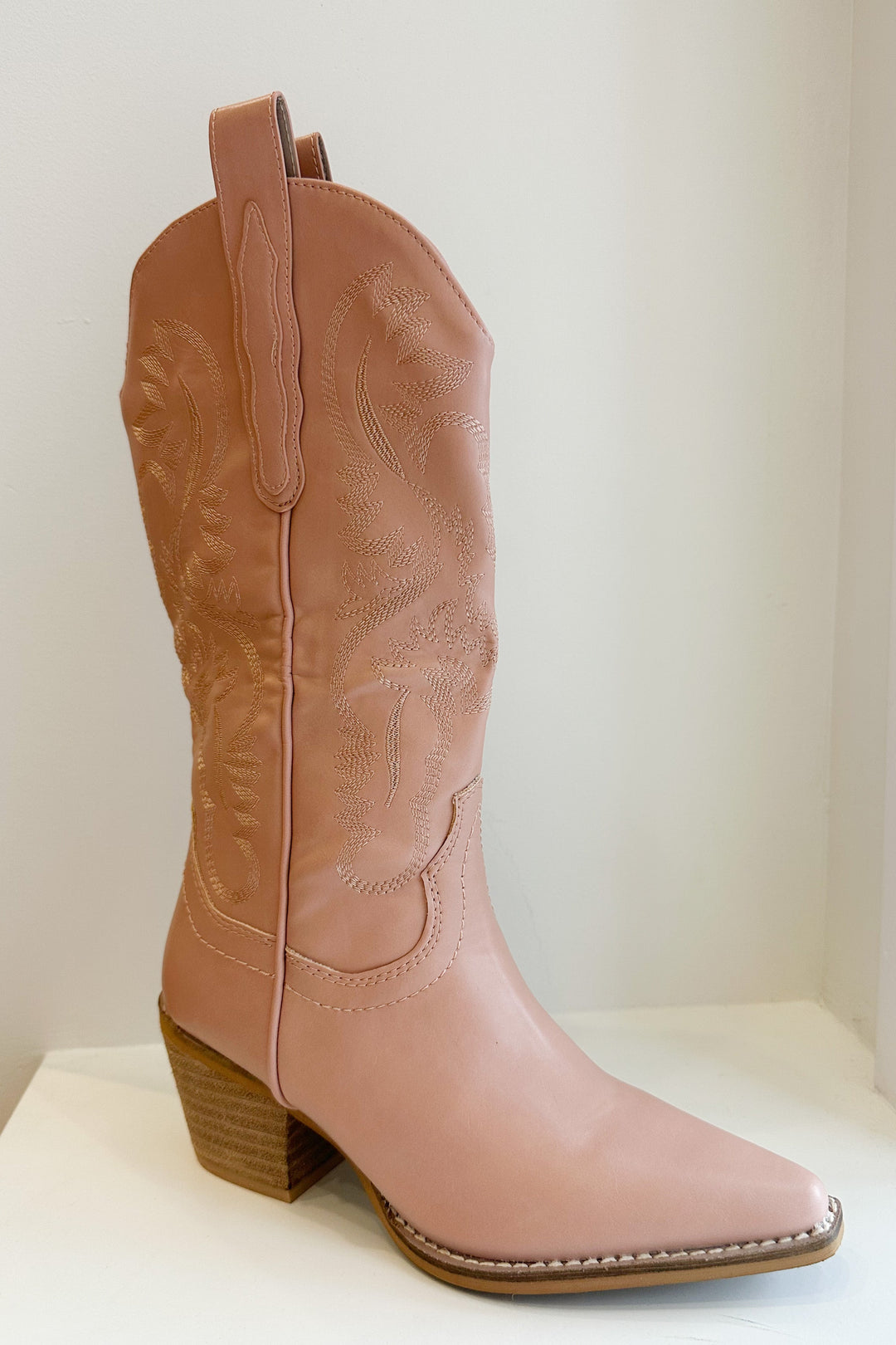 The Kick The Dust Up Blush Cowgirl Boots
