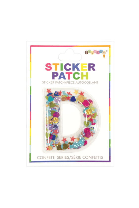 Confetti Letter Sticker Patch