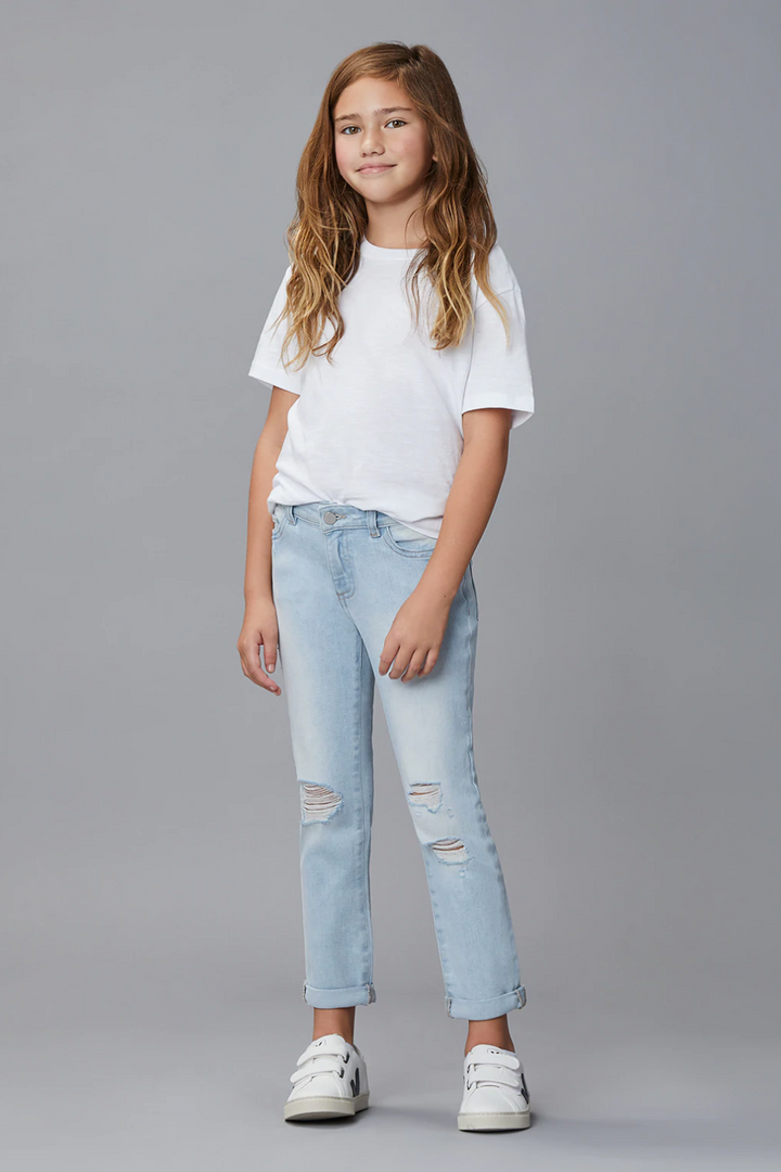 The Harper Boyfriend Straight Jeans in Ross Distressed by DL1961