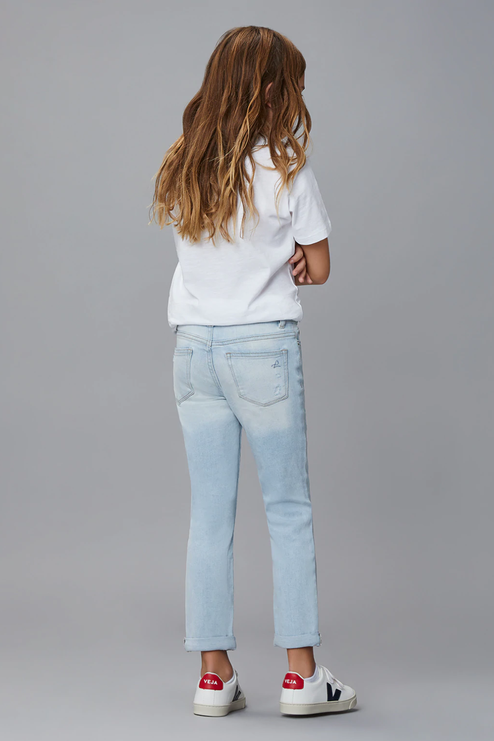 The Harper Boyfriend Straight Jeans in Ross Distressed by DL1961