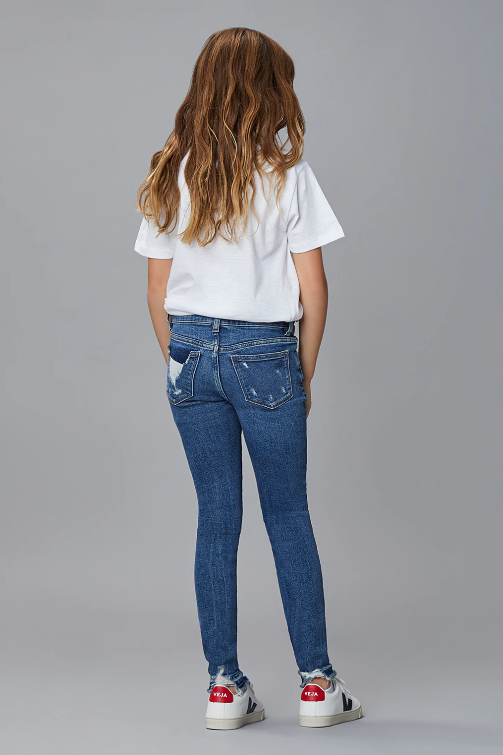 The Chloe Distressed Skinny Jeans in Riptide by DL1961