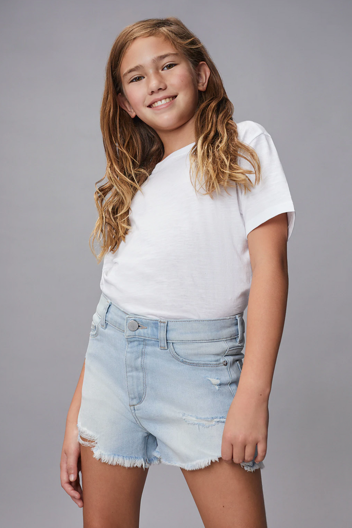 The Lucy Distressed Cutoff Shorts in Ross by DL1961