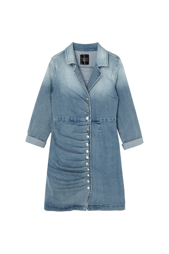 Snap Front Denim Dress by TRUCE
