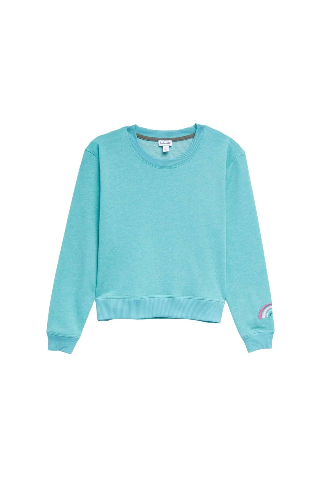 The Girls Aqua Bay Rainbow Pullover Sweatshirt by Splendid