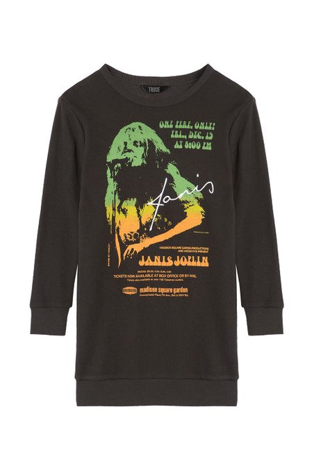 Girls Janis Joplin Long Sleeve Graphic Shirt